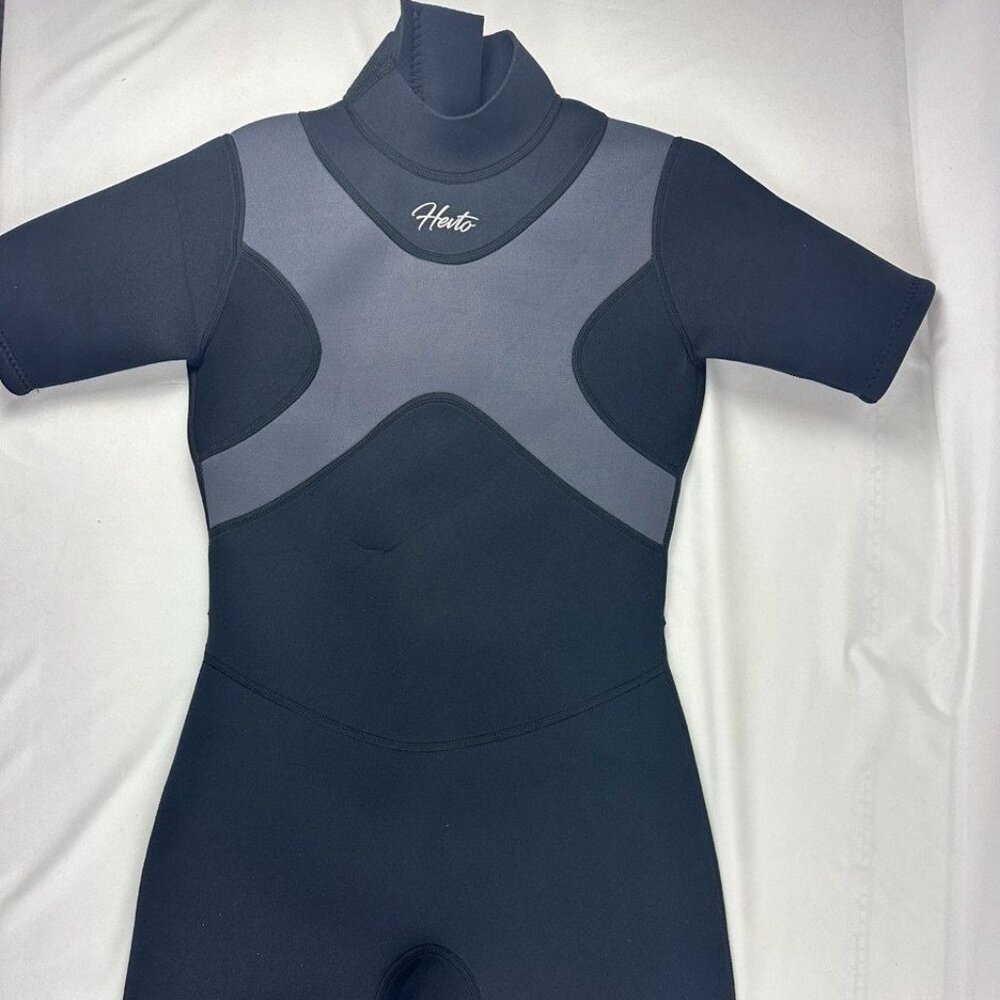 NWT Hevto Shorty Wetsuits Men Women 3mm Neoprene Scuba Diving Suits Surfing S